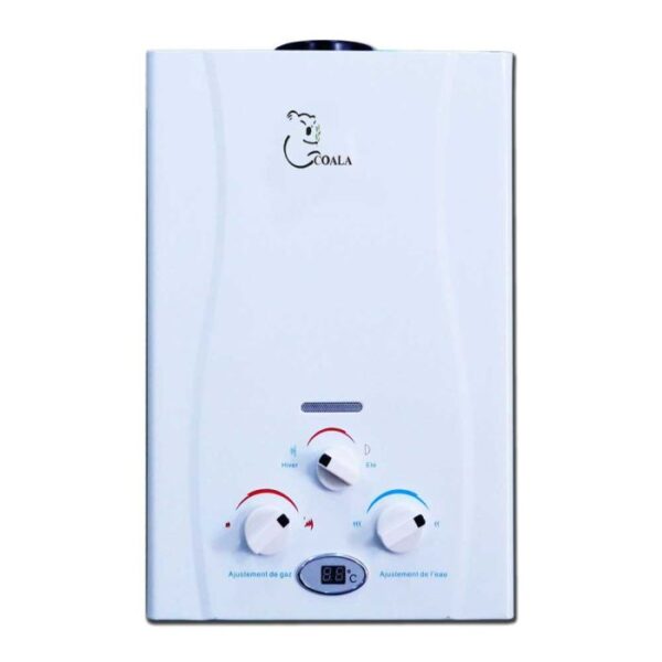 Chauffe Bain COALA 10 Litres Gaz Bouteille - Blanc