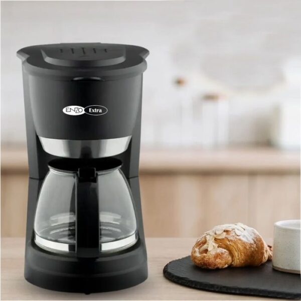 Cafetière à Filtre ENZO EZ9002 750W 12 Tasses - Noir – Image 2