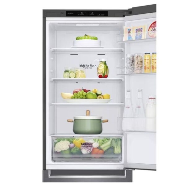 Réfrigérateur Combiné LG GR-B459NLLM 374Litres NoFrost - Platinum Silver – Image 3